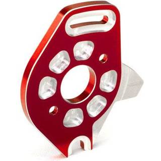 Traxxas - TRX6890R - Plate, motor, 6061-T6 aluminum (red-anodized)