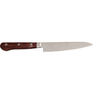 Suncraft Senzo Clad Universalmesser 13,5 cm - AUS-10 Stahl - Griff Pakkaholz - Braun,Silber
