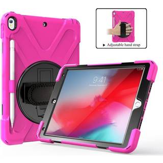 iPad Air (2019) Håndværker Cover m. 360⁰ Ståfunktion & Håndholder - Lyserød