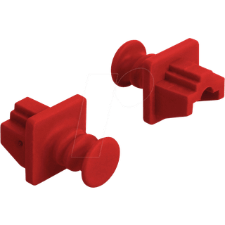 DeLOCK Dust Cover for RJ45 jack 10 pieces red