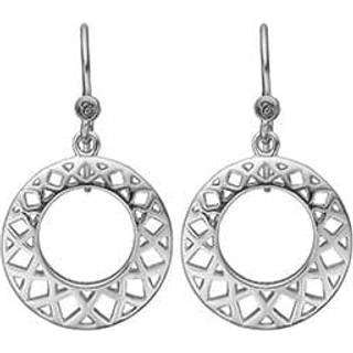 Circles Of Happiness Hænge Øreringe - Blankpoleret Sterling Sølv - Christina