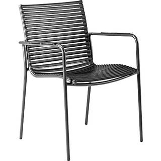 Mood Classic havestol med alu armlæn - antracit/sort (På lager i varehus)