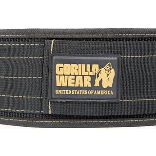 4 Inch Nylon Belt, black/gold, medium/large
