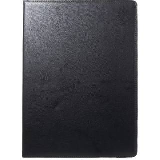 iPad Pro 12.9" (2017) Klassisk Læder Cover m. 360⁰ Ståfunktion - Sort