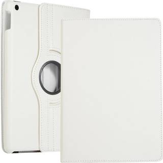 iPad 10.2" (2021 / 2020 / 2019) Klassisk Læder Cover m. 360⁰ Ståfunktion - Hvid