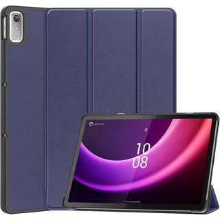 Lenovo Tab P11 Gen. 2 Tri-fold Læder Flip Cover m. Vågeblus Funktion - Blå