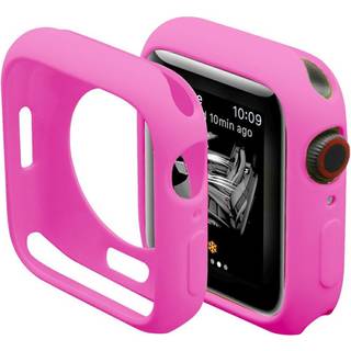Apple Watch 9/8/7 (41mm) Candy Color Fleksibelt Plastik Cover - Pink