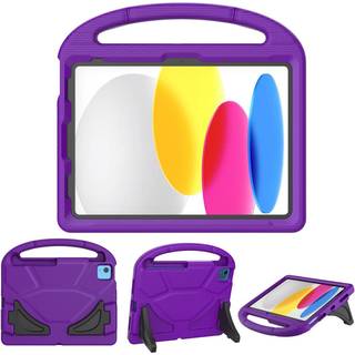 iPad 11" (2025) / iPad 10.9" (2024/2022) EVA Skum Børne Cover m. Kickstand - Lilla