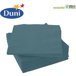 20 stk. Ocean Teal Duni frokostservietter - 3-lags tissue, ideelle til bryllup, konfirmation og fest