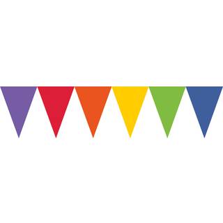 Regenbogen Wimpel Girlande 450cm