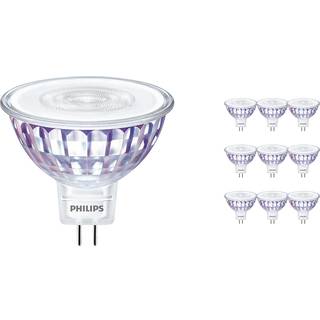 Fordelspakke 10x Philips Master Value LED Spot GU5.3 MR16 7.5W 630lm 60D - 930 varm hvid | bedste farvegengivelse - dæmpbar - erstatter 50W
