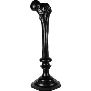 Schwarzer Oberschenkelknochen Kerzenhalter 34cm