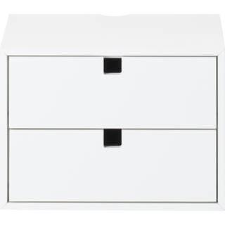 1898 Square kabinet med skuffer hvid
