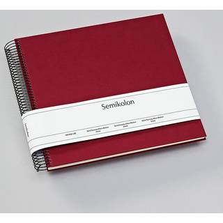 Spiralfotoalbum - Papir. 23 x 22,3 cm. 270 gsm. 40 sider. - Bordeaux - Semikolon