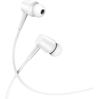 XO in-ear headset med 3,5 mm stik og mikrofon - Hvid
