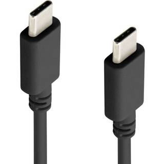Linocell USB-C 2.0-kabel - 60 W - Sort - 0,2 m