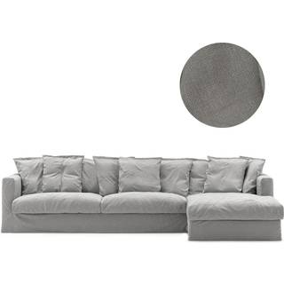 Decotique Betræk Til Le Grand Air 3-personers Sofa Divan Højre - Møbelbetræk Hør Foggy Morning - 11001696