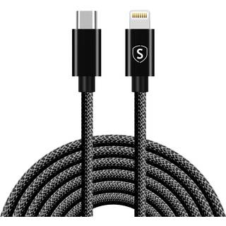 SiGN USB-C til Lightning-kabel 2.1A, 3m - Sort