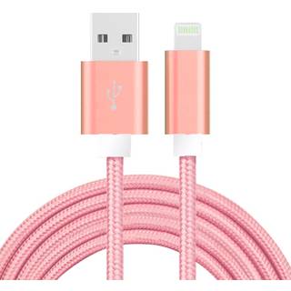 SiGN USB-kabel med Lightning-stik til iPhone & iPad, 2.1A, 2m - Pink