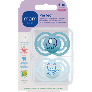 MAM Perfect silikonesut 6-16 blue