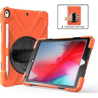 iPad Air (2019) Håndværker Cover m. 360⁰ Ståfunktion & Håndholder - Orange