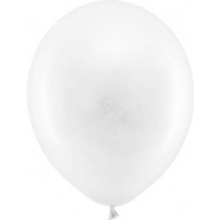 10 stk. Latexballoner hvid 12" - Perfekt til fødselsdags- og havefester