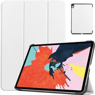 EIDERWOOD iPad Air 10.9-11" (2025-2020) Læder Flip Cover m. Stylus Pen Holder & Tri-Fold - Hvid