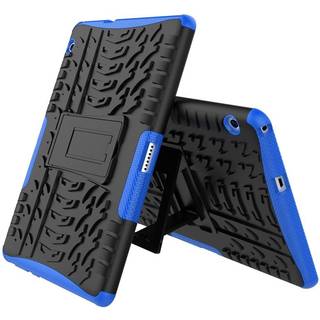 Huawei MediaPad T3 10 Håndværker Cover - Slim 2-in-1 Cover - Sort / Blå