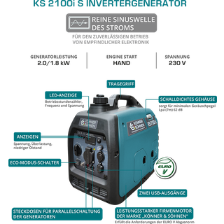 Invertergenerator KS 2100i S