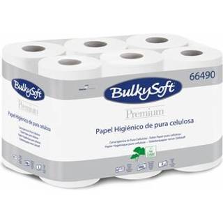 BulkySoft Toiletpapir 2-lag P 36 m Hvid Premium 4 x 12 rl (66490)