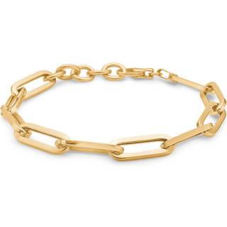 Mads Z 8 kt guld Link armbånd, 17+3 cm