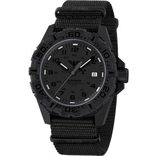 KHS RE2XTF.NB Herrenuhr mit Textilband Schwarz Reaper MKII XTAC