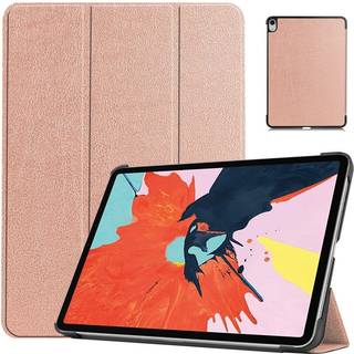 EIDERWOOD iPad Air 10.9-11" (2025-2020) Læder Flip Cover m. Stylus Pen Holder & Tri-Fold - Rose Gold