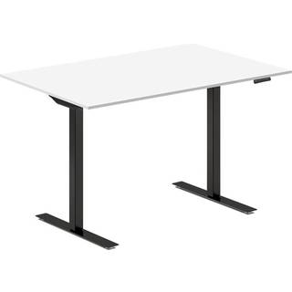 Hæve-sænkebord DNA, Hvid 1200x800 mm 2-ben/Sort