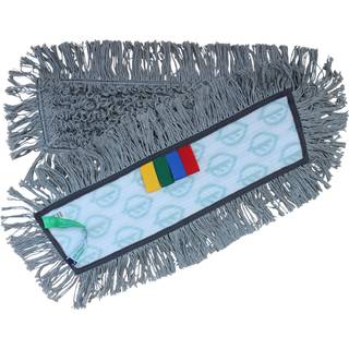 Tør-, fugt- vådmoppe velcro 40 cm 5 stk 79% polyester, 20% bomuld, 1% mikrofiber