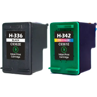 Kompatible blækpatroner HP 336 - 342 - C9362EE, 2 stk. rabatpakke 35 ml