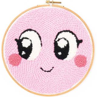 Punch Needle Packung Loco Loco Gesicht rosa inkl. Punch Needle - Rosa