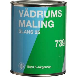 B&J 739 Vådrumsmaling, Glans 25 - 0,9 L