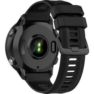 Universal Garmin Rem 22mm Silikone Rillet - Sort