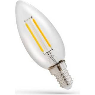 1W LED kertepære - C35, kultråd, klart glas, E14 - Dæmpbar : Ikke dæmpbar, Kulør : Varm
