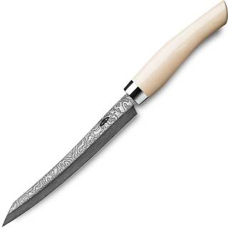 Nesmuk Exklusiv C100 Damast Officemesser 9 cm - Griff Micarta grün - Grün,Schwarz,Silber