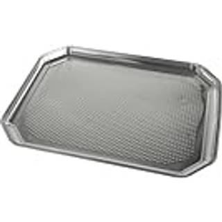 3 stk. Serveringsfade i Aluminium Sølvfarvet – Ideel til Buffeter 35x26 cm