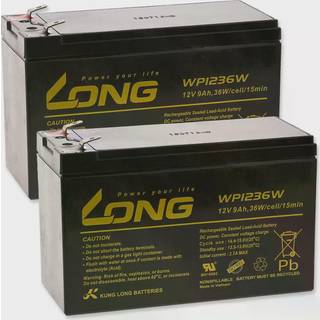 KungLong Blygel-batteri kompatibel med UPS APC RBC 48 9Ah 12V (erstatter også 7,2Ah / 7Ah)