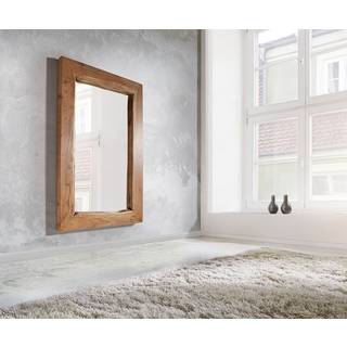 Wandspiegel Live-Edge 135x85 cm Akazie Natur Baumkante