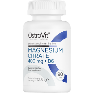 Magnesiumcitrat og B6-vitamin (90 tabletter)
