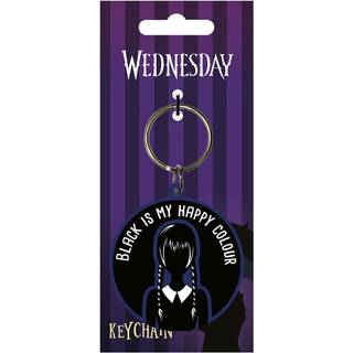 Wednesday Rubber Keychain Happy Colour
