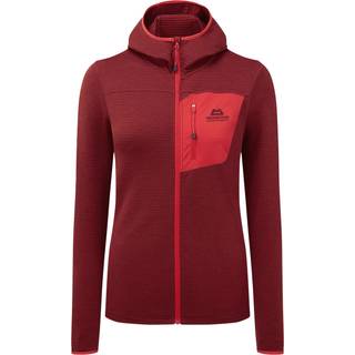 Mountain Equipment Women's Lumiko Hooded Jacket Fleecejakke Damer størrelse 16 farve rød