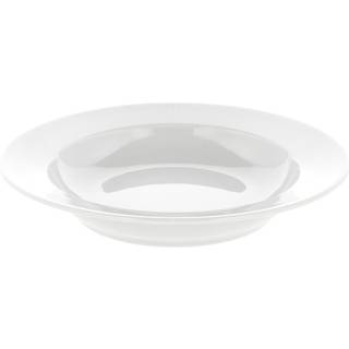 Eventail Tallerken dyb med fane fra Pillivuyt - Hvid farve - Ovnfast porcelæn