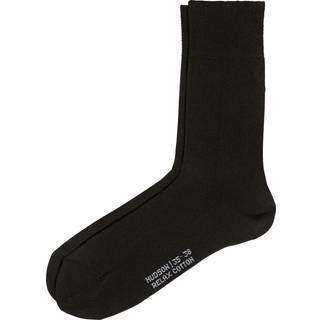 Relax Cotton Strømper, Black, 35-38