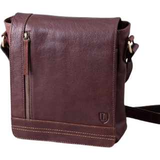 Lakeland Leather Lakeland Leather Brown Medium Keswick Messenger Bag